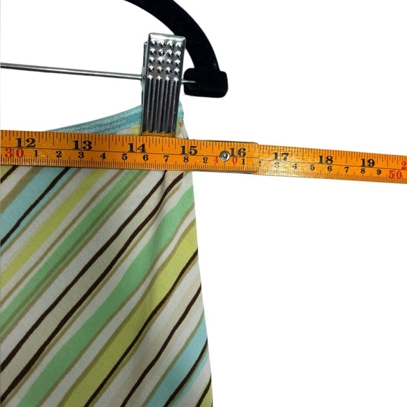 Y2K 90s Fairycore Preppy Asymmetrical Stripped Mini Skit Size Medium - Picture 7 of 9